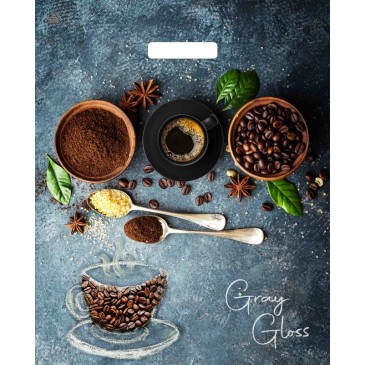 Мешок ПВД (выр.руч) 480*390, (50мкр) Грэй Глосс Кофе